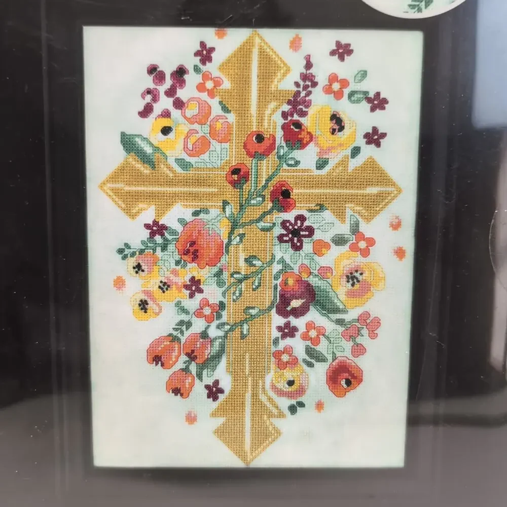 Artiste Counted Cross Stitch Golden Blossoming Religious Kooler Zweigart 1576594